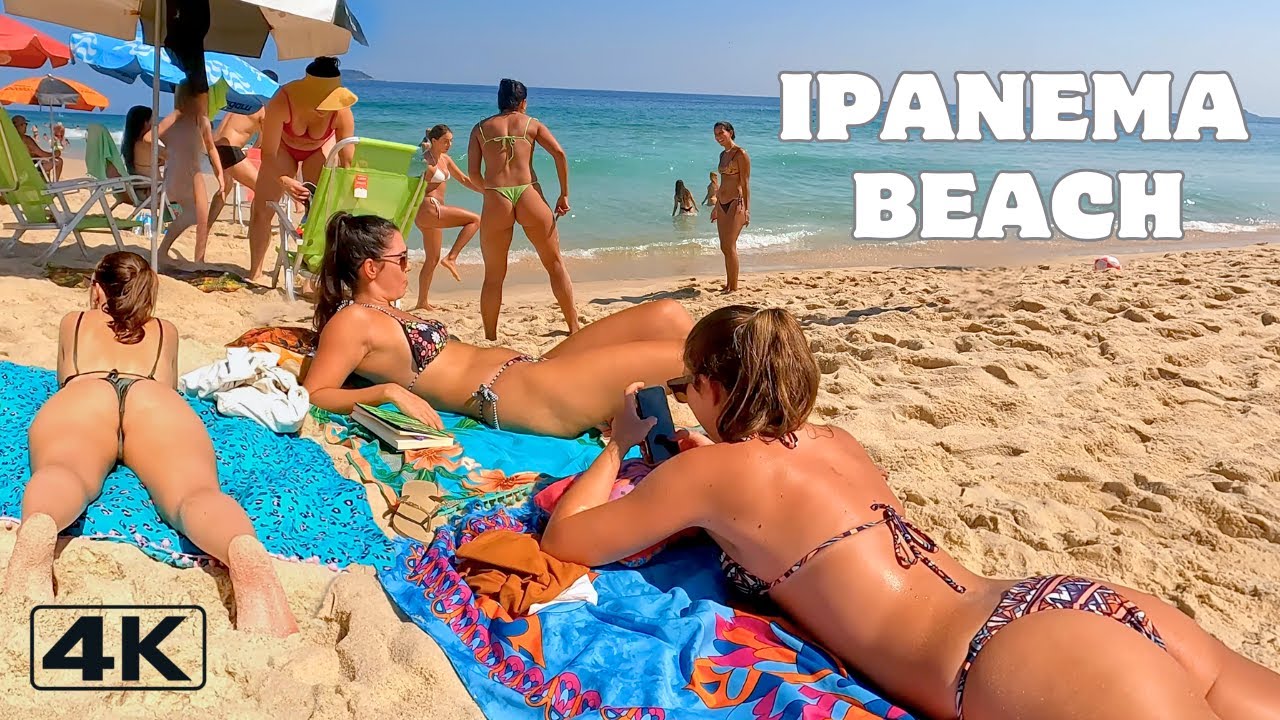 🇧🇷 4K Ipanema Beach Walking Tour | Summer in Rio de Janeiro.