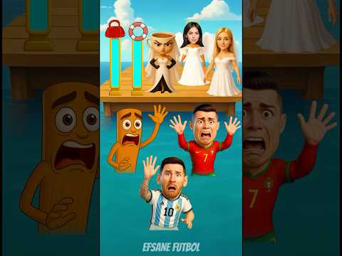 Ronaldo Boğuluyor! 😱💔 Onu mu kurtaracak, yoksa parayı mı seçecek?#ronaldo #futbolquiz #shorts