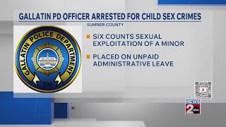 Gallatin police officer charged with child sex crimes
