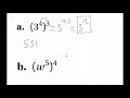 Properties of Exponents and Powers