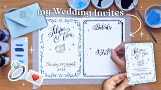 Painting My Own Wedding Invites 💌💍