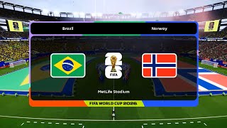 FC 26 | Brazil vs Norway FIFA World Cup 2026 Round of 16 - Full Gameplay PS5 Pro [4K HDR]