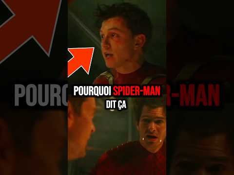 pourquoi SPIDERMAN dit ça aux AUTRES SPIDERMAN #marvel #tomholland #andrewgarfield #tobeymaguire