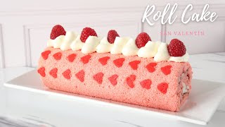 ROLL CAKE DE FRESA FRAMBUESA Y CREMA DE CHOCOLATE BLANCO 🥰