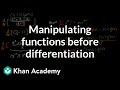 Derivatives and Simplification Techniques
