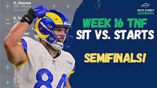 Week 16 Fantasy Football Start 'Em Sit 'Em: Start Colby Parkinson, Blake Corum, Ken Walker + Weather