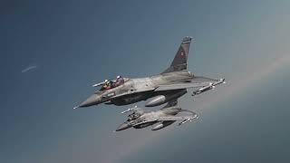 Polish and Romanian F-16s protect NATO airspace (b-roll)