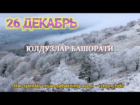 26 Декабрь Кундалик Юлдузлар Башорати 2024