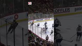 Connor Hellebuyck makes an insane stick save on Mats Zuccerello! #sports #hockey #nhl #edit
