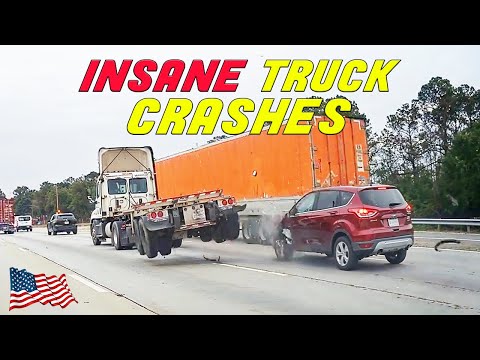 BEST OF SEMI-TRUCK CRASHES | Road Rage, Brake checks | BEST OF THE YEAR 2024