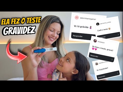 FIZEMOS O TESTE DE GRAVIDEZ !!! 🥹😬😱