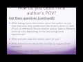 Determining Author's Point of View in Texts