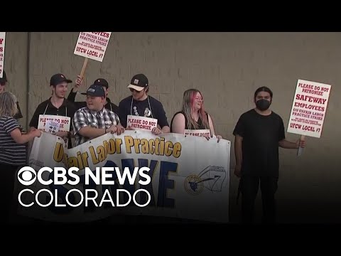 YouTube video thumbnail: Picket Lines are Popping up Outside Some Safeway Stores in Colorado