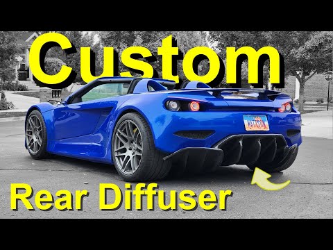 Got Carbon? Adding Style & Function: Custom Carbon Fiber Diffuser Build for the Electric Supercar