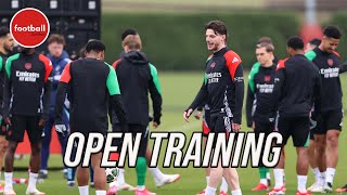 Delcan Rice causes brief concern & youngsters join Arsenal training ahead of PSV 2nd leg!