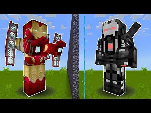 I Cheated with GOLD IRON MAN vs BLACK IRON MAN Mob Battle Competition in Minecraft!