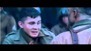 [FURY SCENE]Brad Pitt teaches Logan Lerman a harsh lesson on how to kill the enemy