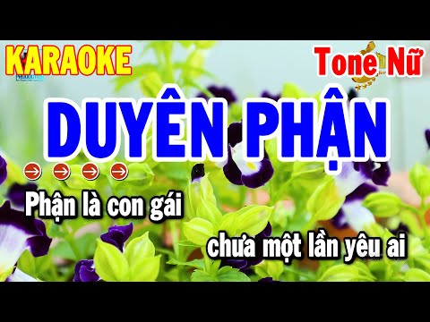 Karaoke Duyên Phận Tone Nữ Nhạc Sống Dễ Hát Nhất 2024 | Thanh Hải