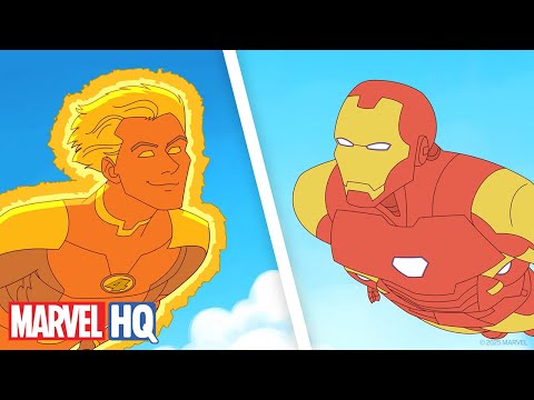 Celebre o Dia dos Super-Heróis Mais Poderosos da Terra com o Homem de Ferro e o Tocha Humana! 🦸