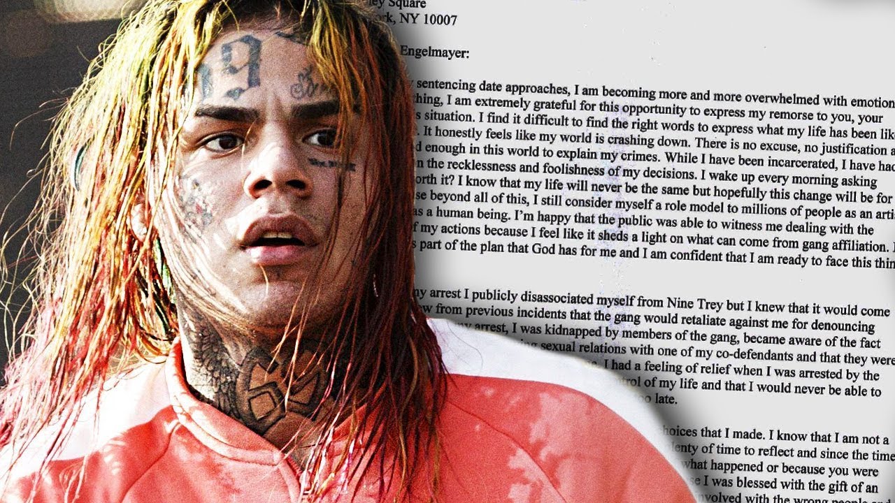 6ix9ine Reveals Why He Snitched & Begs For Forgiveness In Letter To Judge