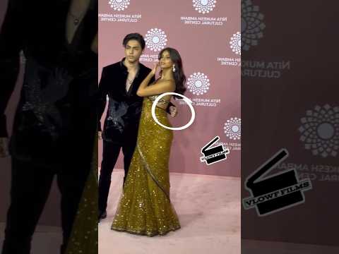Aryan Khan and Suhana Khan the stylish siblings make a dazzling entry at #aryankhan #suhanakhan