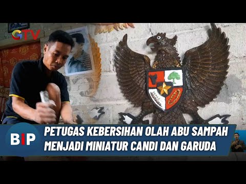 Petugas Kebersihan di Blitar Manfaatkan Abu Pembakaran Sampah Dibuat jadi Miniatur Unik  - BIP 11/01