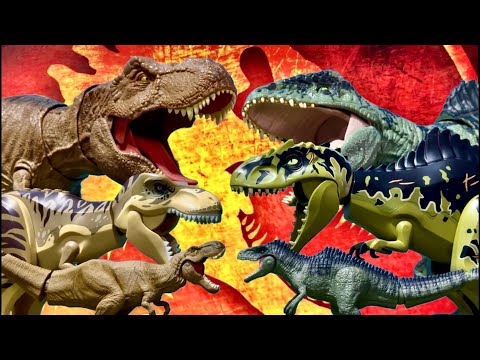 ARMANDO Y TRANSFORMANDO DINOSAURIOS!!! AVENTURA JURÁSICA!!! GIGANOTOSAURIO, INDOMINUS, T REX & MÁS!!