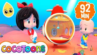 Submarino Popô 💩 e mais musicas infantis de Cleo e Cuquin | Cocotoons Brasil