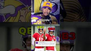 JJ McCarthy loses the QB2 battle as well, is it over? #skol #jjmccarthy #carsonwentz #nflnews #nfl