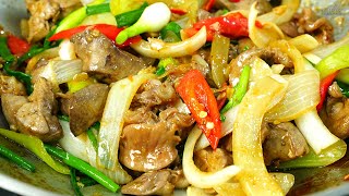 วิธีทำผัดเครื่องในไก่ใส่หอมใหญ่ เคล็ดลับผัดยังไงให้นุ่ม ไม่แข็ง ไม่คาว | นายต้มโจ๊ก