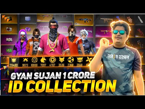 GYAN GAMING ACCOUNT COLLECTION 😱 WORLD BEST COLLECTION - Garena Free Fire