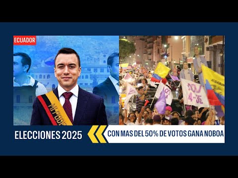 Noboa favorito con la encuestas de salida de urna con más de 50% de los votos