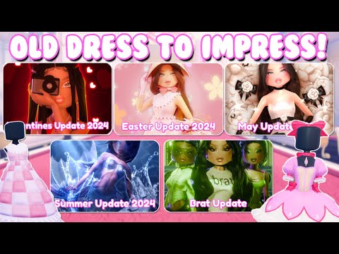 Playing EVERY OLD Dress To Impress UPDATE! *DELETED ITEMS*