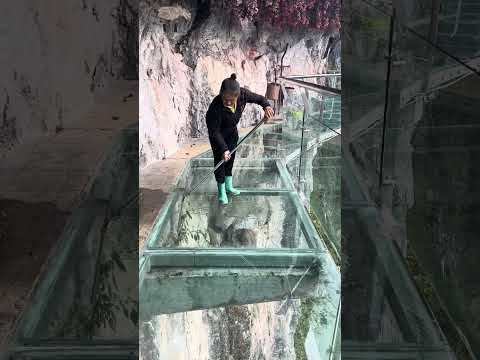 Danlu Mountain Tourism. Travel Glass Bridge. Guangxi Nandan Danlu Mountain Scenic Area #272