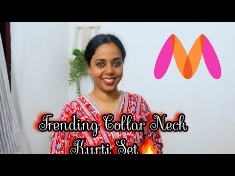 Kurti Set Haul Malayalam || Collar Nevk Kurti || Cotton Kurti || Myntra Haul || Affordable || ₹500🔥