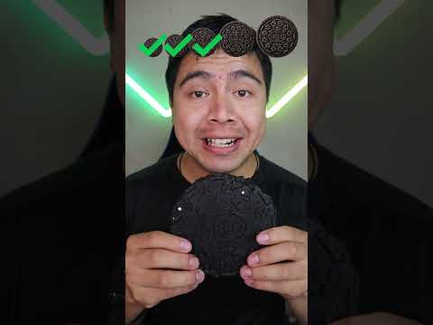 Oreo pequeños, grandes y gigantes #shorts