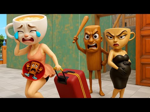Tung Tung Sahur sad love Story BALLERINA & Espressona in Granny House | funny horror animation