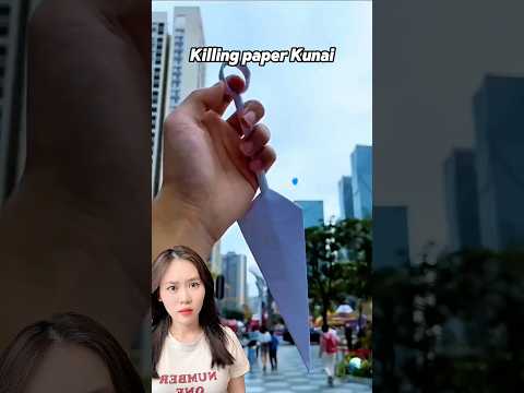 I tried this killing paper kunai 🫢