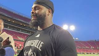 Clev Lubin following Louisville spring game 