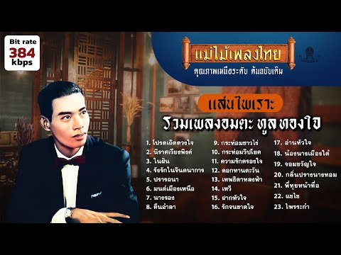 รวมเพลงอมตะ ทูล ทองใจ แสนไพเราะ 23 เพลง เวอร์ชั่นเนื้อร้อง #แม่ไม้เพลงไทย #เพลงต้นฉบับ