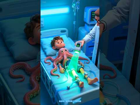 How the boy 🙇 became an octopus 🦑😭 #english #jaidmeel #shorts