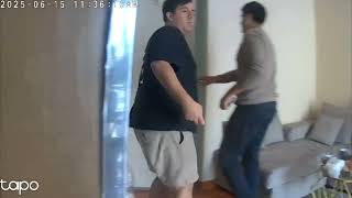Powerful Earthquake Jolts Family During Breakfast