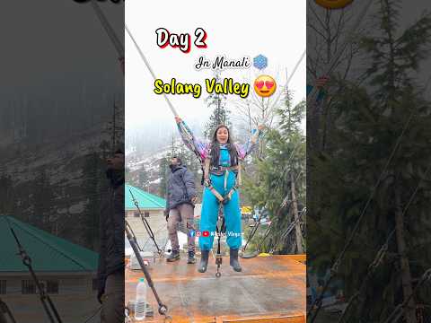 Day 2 Vlog Manali | Soland Valley | Bunjee Trampoline😱 #minivlog #reaction #challenge #shorts
