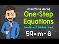 Introduction to Solving One-Step Equations