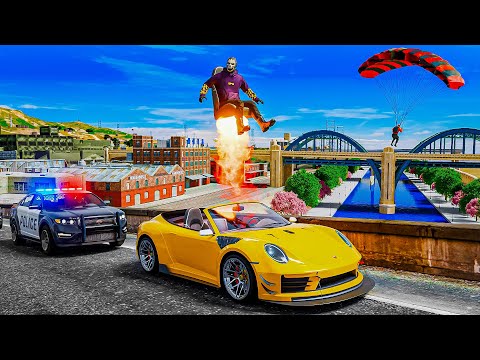 Using Ejection Seat During Police Chases In GTA 5 RP
