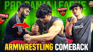 //PRO PANJA LEAGUE 🇮🇳 COMEBACK SERIES//BEST EXERCISE FOR ARMWRESTLING //💪~ARYAN KANDARI