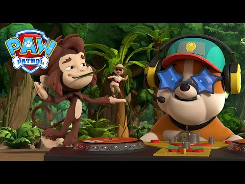 Chase e Tracker salvam as dançarinas de flamingo - Patrulha Pata PAW Patrol Episódio Português