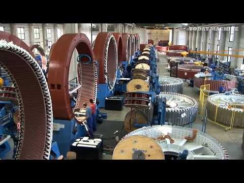 Inside Giant Electric Motor & Wind Turbine Factory. Other Production Process & CNC Machine Working