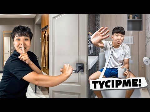 АҒАМДЫ ТУАЛЕТКЕ ҚАМАП ҚОЙДЫМ😂 ПРАНК! ТЫШЫП ҚОЙДЫ💩