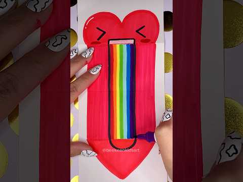 So Satisfying ❤️😆🌈=⁉️ #shorts #shortsart #viral #surprise #trending #art #love #gift